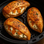 🍗🧀 Peito de Frango Recheado com Cream Cheese e Damasco – Air Fryer Gourmet Premium