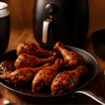 Coxinha de frango sequinha por fora e cremosa por dentro, feita na Airfryer