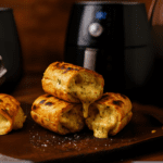 Pão de alho com muito queijo, dourado por fora e macio por dentro